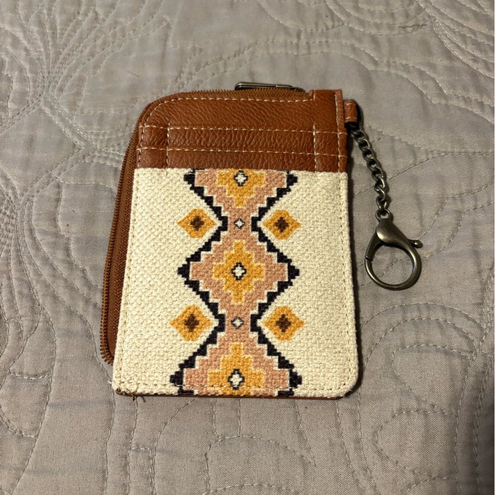 Montana West Wrangler Card Wallet Boho Aztec Credit Card Holder, Zipper Pocket